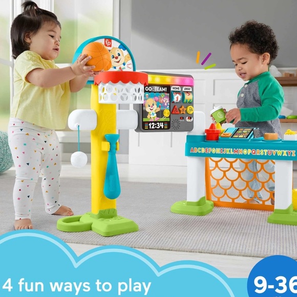 UGC Fisher-Price Laugh & Learn Toddler Learning Toy, 4-in-1 Game heavy ship item - Picture 2 of 9